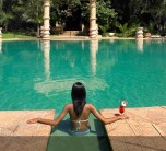 One of the many beautiful water features at Sun City - Palace of the Lost City 