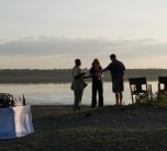 Sundowners on a Luxury Private Camping holiday with Sanctuary