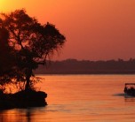 Sunset at Baines' River Camp